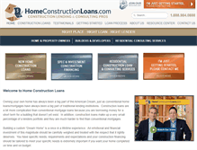 Tablet Screenshot of homeconstructionloan.com